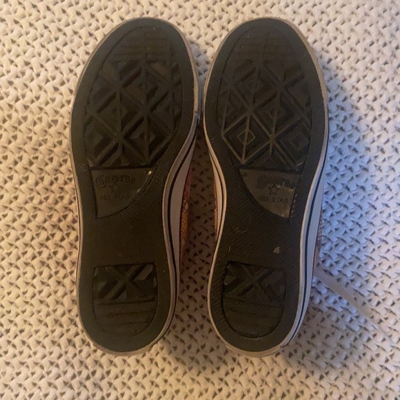 Converse Canvas High Top Floral Orange and Red Pattern-Women’s Size 5 - Picture 6 of 8